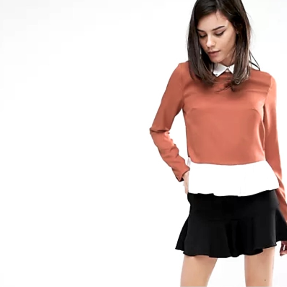 Milly Sweater with attached collar